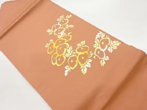 作家物　金彩抽象菊模様名古屋帯